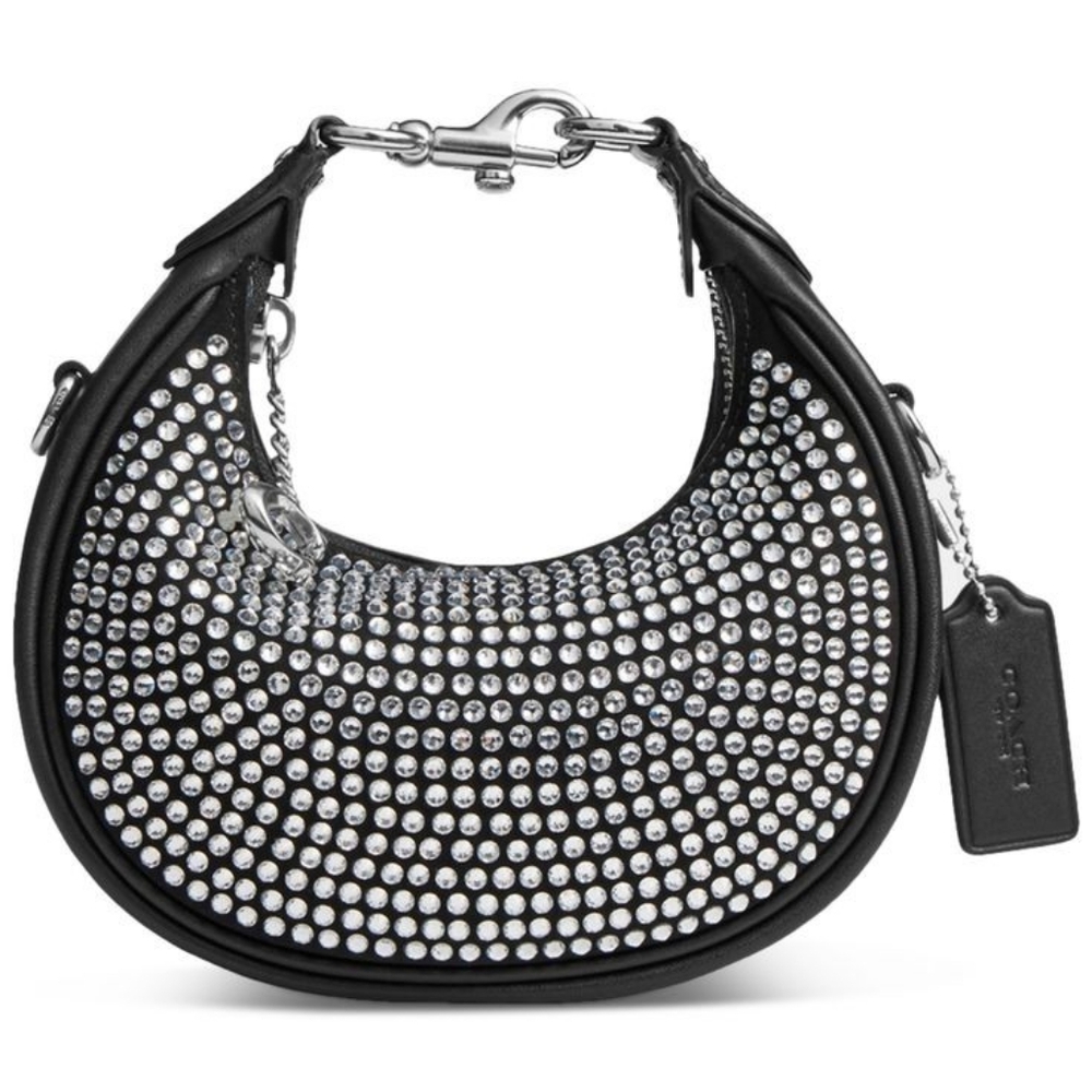 NWT-Coach Black Studded Bag - Picture 3 of 9